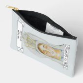 サルベレジーナヘイルホーリークイーンロザリオ祈りの言葉ポーチ アクセサリーポーチ (見開き)