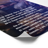 サルベレジーナラテン祈りの言葉ポスター ポスター (角)