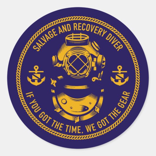 サルベージ&リカバリダイバー ラウンドシール (正面)