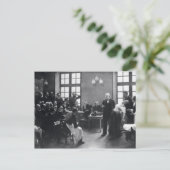 サルペトリエールでのドクターシャルコットのレッスン ポストカード (スタンド正面)