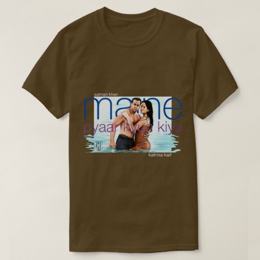 サルマンカーンとカトリーナ・カイフ Tシャツ (デザイン正面)