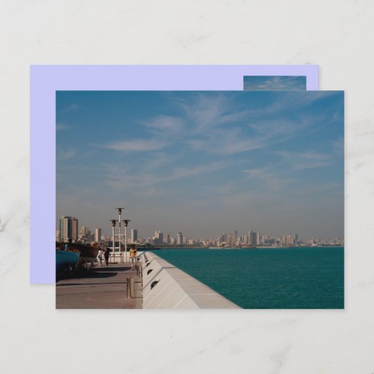 サルミヤ、クウェート市街並みビュー ポストカード (正面/裏面)