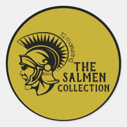 サルメンハイスクールステッカーラベルSHS Slidell, LA ラウンドシール (正面)