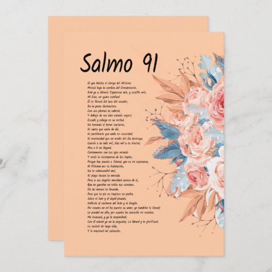 サルモス91、美しいフローラの聖句 セーブザデート (正面/裏面)