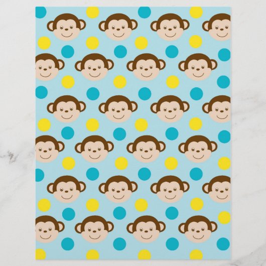 サルモダンベビースクラップブック紙 (正面)