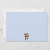 サルモダンポップ・アートのベビーシャワー招待状 招待状 (裏面)