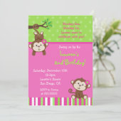 サルモダン誕生日招待状 招待状 (スタンド正面)