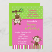 サルモダン誕生日招待状 招待状 (正面/裏面)