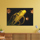 サルモネラTyphiの概念図1 キャンバスプリント (インサイチュ (リビング))