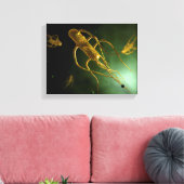 サルモネラTyphiの概念図2 キャンバスプリント (インサイチュ (リビング))