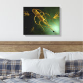 サルモネラTyphiの概念図2 キャンバスプリント (インサイチュ (寝室))