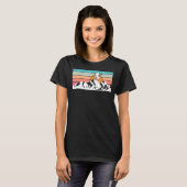 サルレトロヴィンテージ野生動物男性へ女性4 Tシャツ (正面フル)