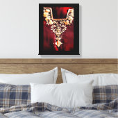 サルワールカメエス刺繍 キャンバスプリント (インサイチュ (寝室))