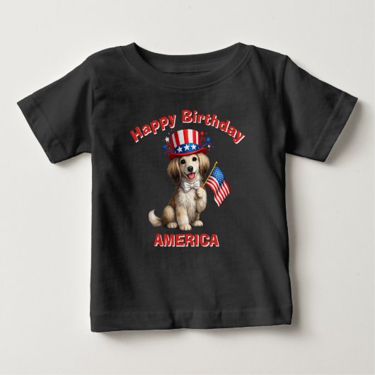 サルーキ (2aa) 愛国少年Tシャツ ベビーTシャツ (正面)