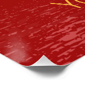 サル中国の〔占星術の〕十二宮図占星術星座 ポスター (コーナー)