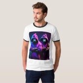 サル付きメンズT怒シャツ Tシャツ (正面フル)