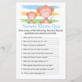 サル子供部屋ライムクイズベビーシャワーゲーム (正面)