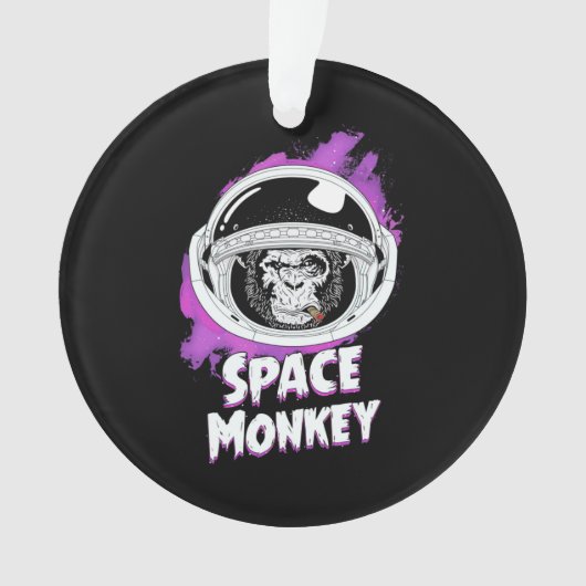 サル宇宙サル オーナメント (正面)