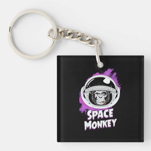サル宇宙サル キーホルダー (正面)
