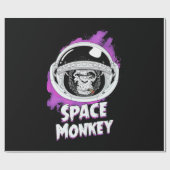 サル宇宙サル ラッピングペーパー (フラット)
