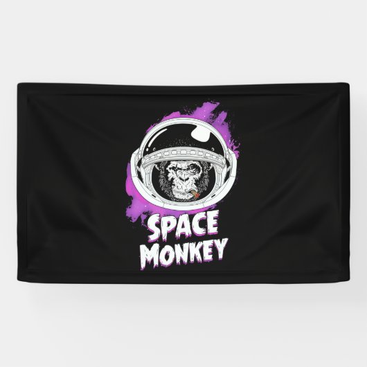 サル宇宙サル 横断幕 (横)