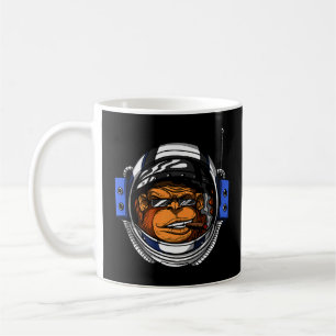 サル宇宙飛行士宇宙エイプチンプサイエンスフィクション コーヒーマグカップ