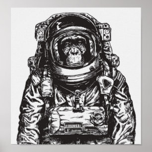 サル宇宙飛行士 ポスター