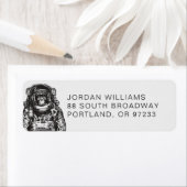 サル宇宙飛行士 |名前の追加 ラベル (インサイチュ)