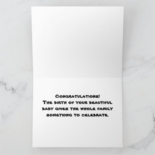 サル家族カード カード (内部)