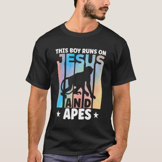 サル愛好家のためのアペスの衣装アパレルテープ引用文_1 Tシャツ (正面)