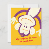 サル招待状による子どもの誕生会 (裏面)