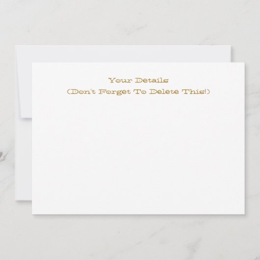 サル招待状 (裏面)