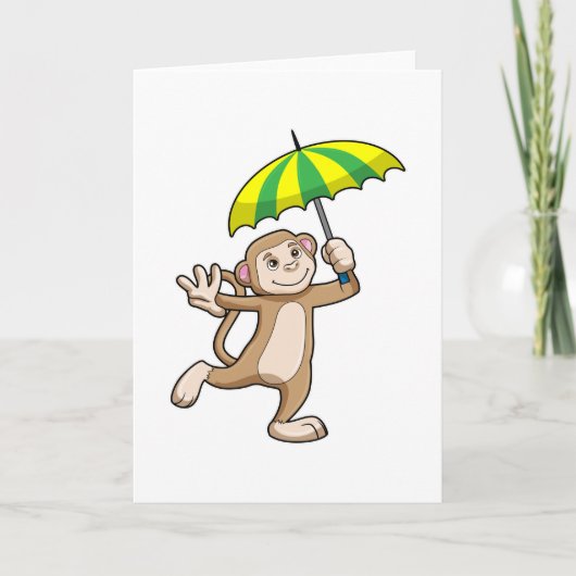 サル用雨傘 カード (正面)