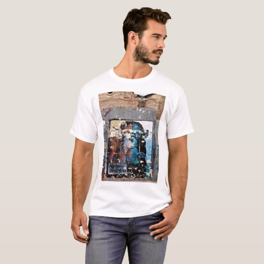 サル男のベーシックTシャツ（白） Tシャツ (正面フル)