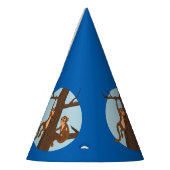 サル登山ツリー漫画パーティー帽子 パーティーハット (左)