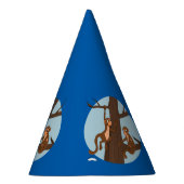 サル登山ツリー漫画パーティー帽子 パーティーハット (右)