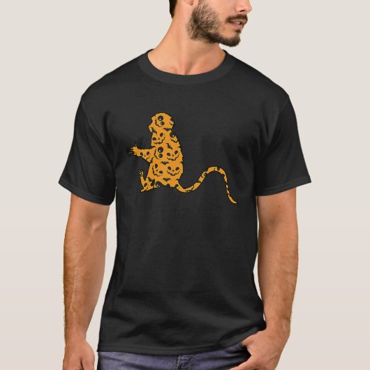 サル簡単ハロウィーンの衣装Primate怠惰な衣装 Tシャツ (正面)