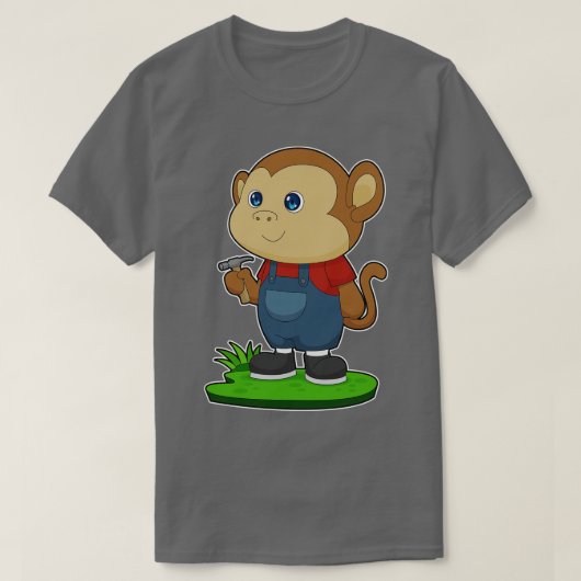 サル職人ハンマー Tシャツ (デザイン正面)