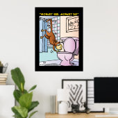 「サル見て、サルのDo」 ポスター (ホームオフィス)