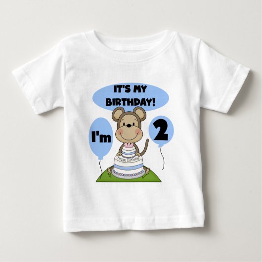サル誕生日ボーイ第2回Tシャツ&ギフト ベビーTシャツ (正面)