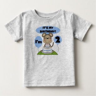 サル誕生日ボーイ第2回Tシャツ&ギフト ベビーTシャツ