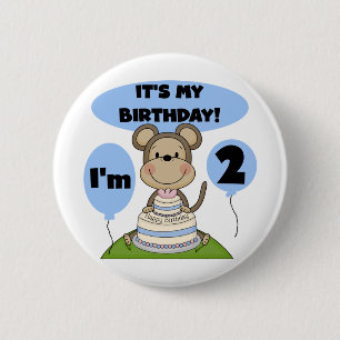 サル誕生日ボーイ第2回Tシャツ&ギフト 缶バッジ