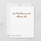 サル誕生日招待状 招待状 (裏面)