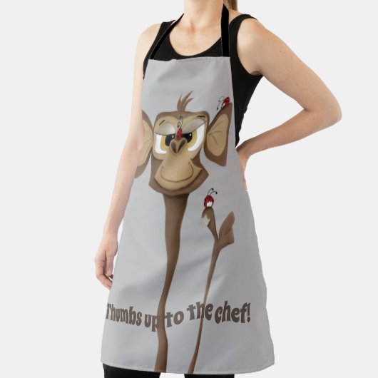 サル間抜けとテンジウムシ エプロン (インサイチュ)