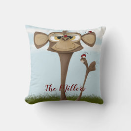 サル間抜けとテンジウムシ クッション