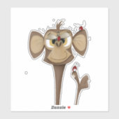 サル間抜けとテンジウムシ シール (シート)