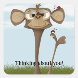 サル間抜けとテンジウムシ スクエアシール