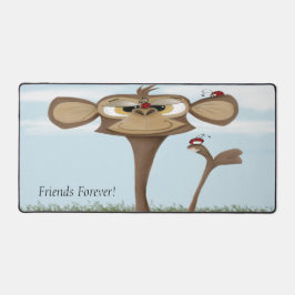 サル間抜けとテンジウムシ デスクマット