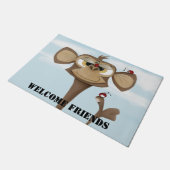 サル間抜けとテンジウムシ ドアマット (アングル)