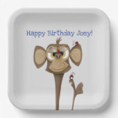 サル間抜けとテンジウムシ ペーパープレート (正面)